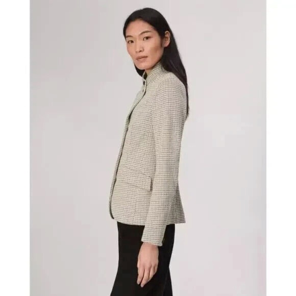 $598 Unworn Rag & Bone Women's Slade Italian Plaid Houndstooth Blazer - Picture 2 of 10